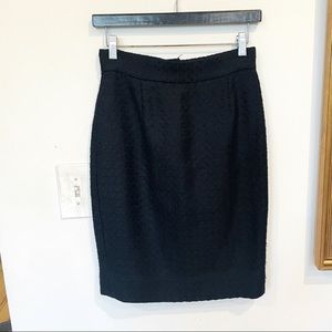 VINTAGE MOSCHINO Navy Wool Skirt